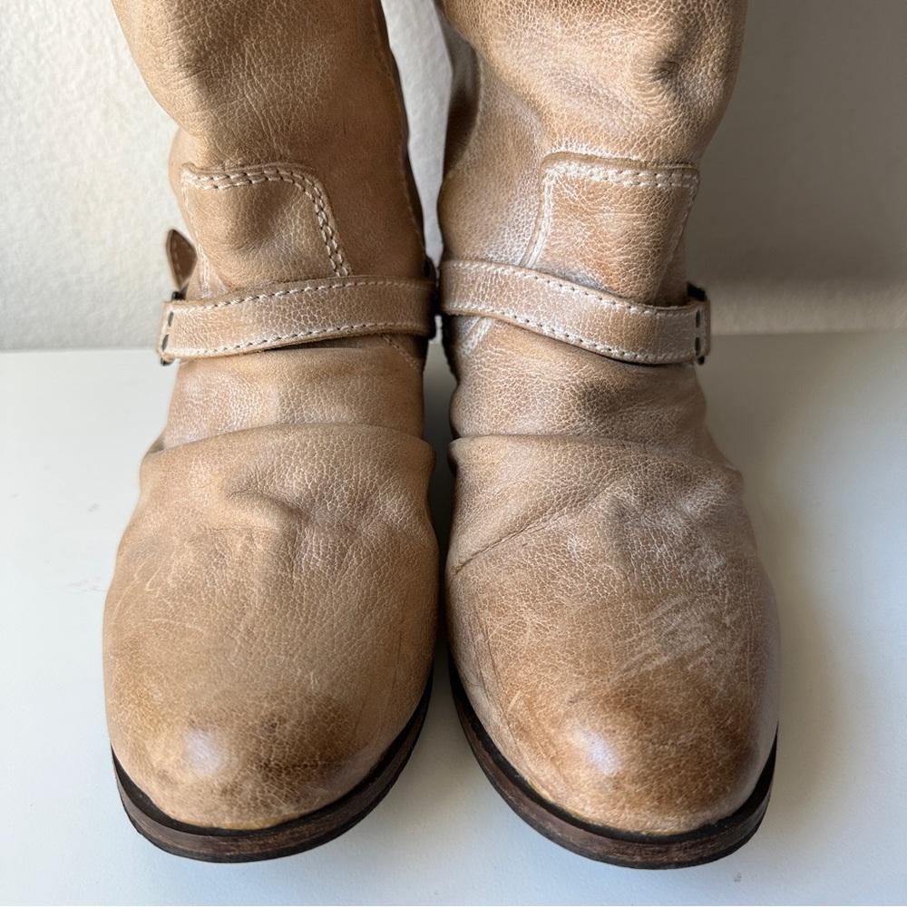 Freebird Women’s Tan Knee-High “Roady” Leather Boots Size 7 - Picture 2 of 13